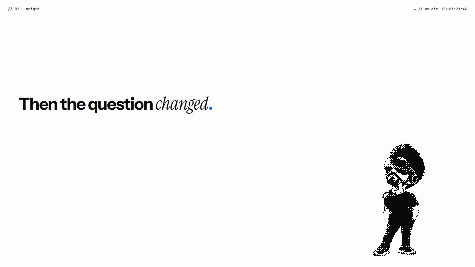 Origin, chapter 5: The question changed